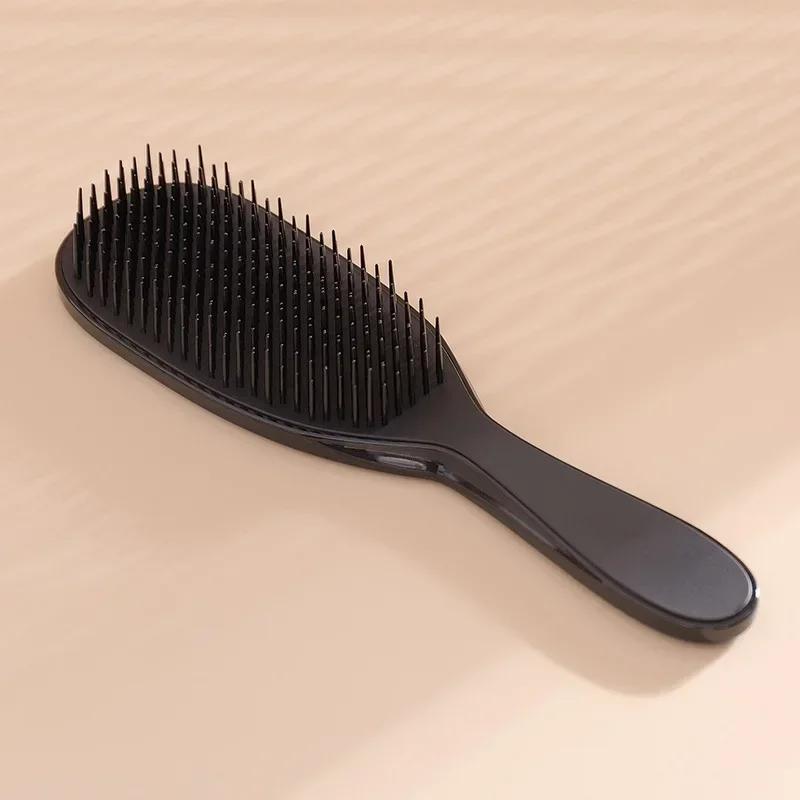 Simple Black Hair Comb Air Cushion Airbag Massage Flat Comb Women Fluffy Anti-Static Hair Styling High Quality Hair Massage Comb чёрный