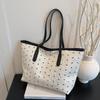Retro Shopper Shoulder Bags for Women Large Capacity Tote Bag New Designer Bow Print Purses and Handbags KTB