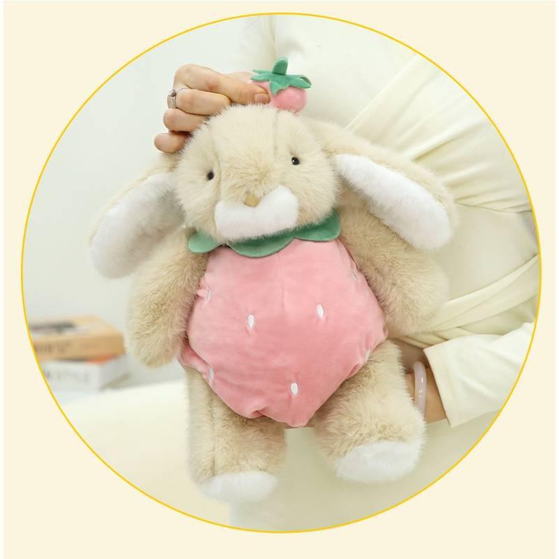 Fruit Orange Coconut Bear Strawberry Rabbit Plush Toy Cute Baby Doll Figure
