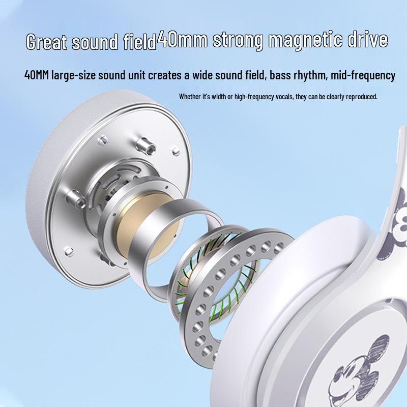 Disney Mickey Mouse Wireless Over-Ear Headphones - HiFi Sound Quality