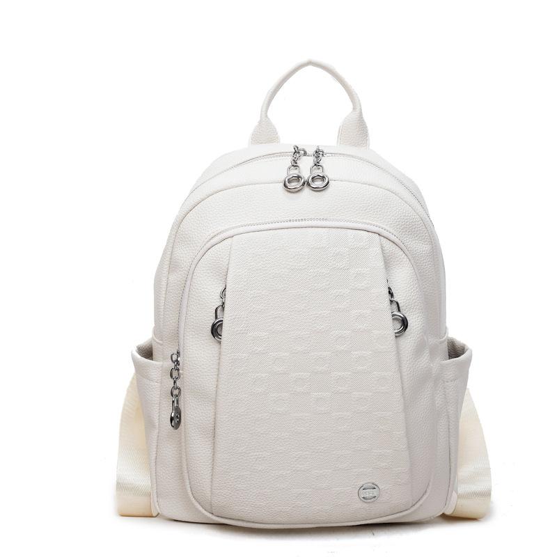 

Это модный, повседневный, простой и вместительный рюкзак для женщин, а также стильный дорожный рюкзак. бежевый