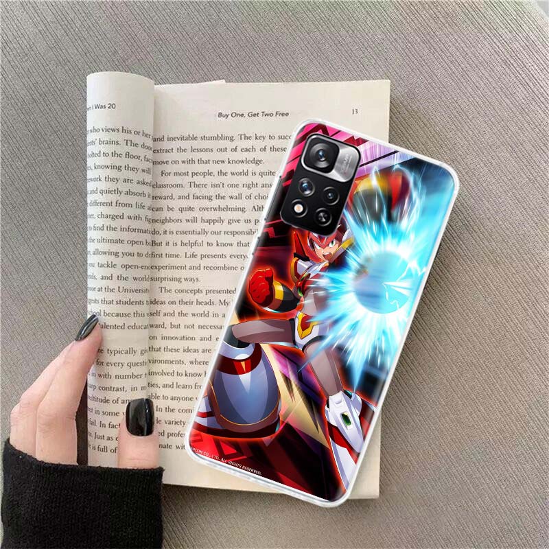 Game M-Megaman R-Rockman Phone Case For Redmi Note 13 12 Pro Plus 14 15 Pro 5G 11 11T 11E 11S 10 Pro 10S 9 9S Cover Cell Clear T