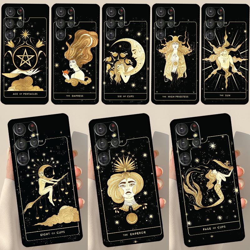 

Чехол с изображением ведьм и луны Таро Тайна Тотем для Samsung Galaxy S23 S22 S21 Ultra S20 FE Note 20 Ultra S8 S9 S10 Note 10 Plus Galaxy S21 Plus