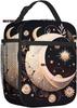 Insulated Lunch Bag Tote Bag Stars And Moon Pattern Reusable Leakproof Cooler Cute Lunch Box Bags for Work Office Picnic