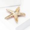 Crystals Starfish Brooch Pin For Women Versatile Fashion Jewelry Gift Party Everyday Wear