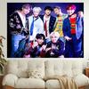 1pc Kpop BTS1 Tapestry, Living Room, Bedroom, Office, Party Decor, Ideal Festive Gift