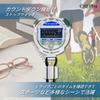 CREPHA Stopwatch Waterproof Countdown Timer Lap Time Split Time Measurement with Strap Clear