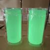 Fluoreszierender Klarplastikbecher 16oz Fassungsvermögen Leuchtende Kaffeetasse Nachtleuchtende Tasse Aktivitäten