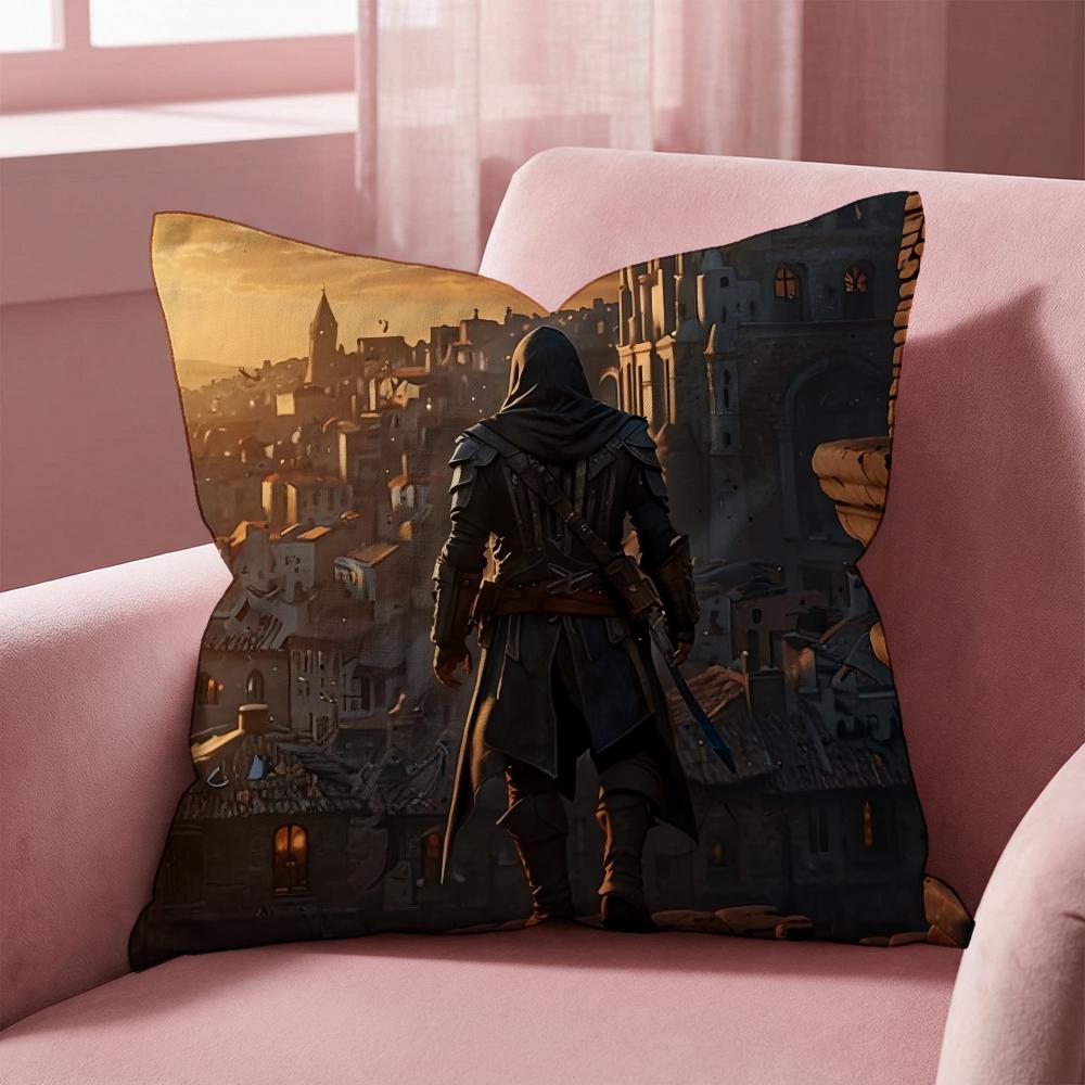 PassionA-AssassinsS C-CreedS Cushion Cover Multi-Scene Pillow Cover for Home & Car - Reversible, Soft & Durable for Daily Use
