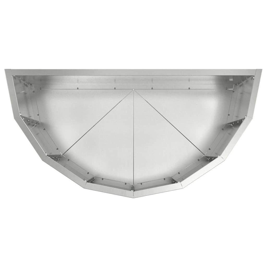 Planter Silver 60 x 30 x 50 cm Galvanized Steel