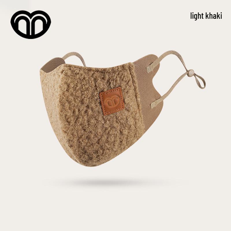 3D Face-Slimming Lambswool Winter Mask - Warm, Cold-Proof, and Windproof Teddy Fleece for Outdoor Use