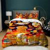 Classic Garfi-eld Duvet Cover Set for Teens Ultra Soft Bedding Set Lightweight Quilt Cover All-Season 3-Pcs Full for Kids