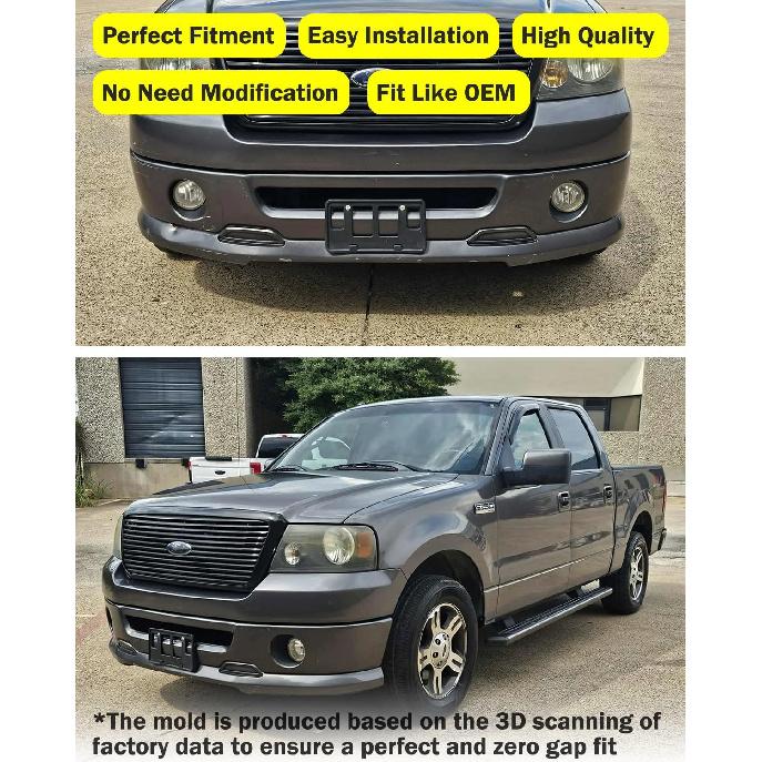 Front License Plate Frame for Ford F150 Lincoln Mark LT 2006 2007 2008 Front Bumper License Plate Holder Mounting Bracket Cover Replace #