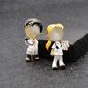 Fashion Cute Women Men Opal Enamel Doctor Nurse Brooches Pins Gifts For Medical Personnel Jewelry