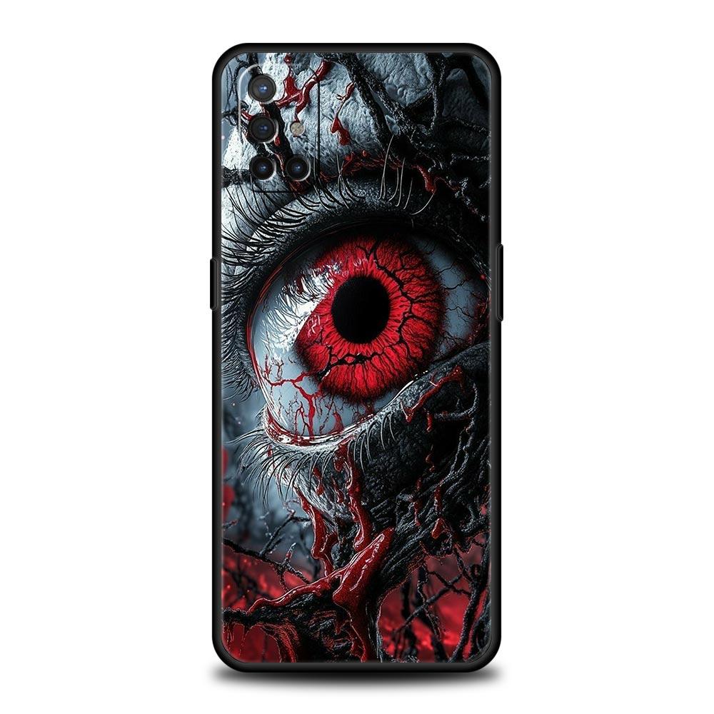 Scary Devil Eye Pattern Phone Case For OnePlus 15 13 12 11 10 Pro 13T 13R 12R 9 8T 8 7 7T 9R Nord 2T CE 2 3 4 5G Soft Cover