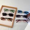 Vintage Rimless Metal Shades Ins Brand Design Women's Vacation Beach Sunglasses New Fashion Driving Decor Sun Glasses