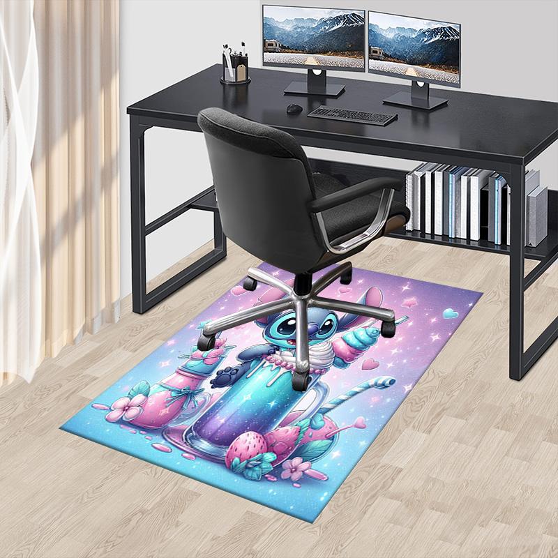 Stitch'S Sweet Fantasy Carpet For Playroom Bedroom Living Room Sofa Home Decorkids Game Area Rug Nonslip Floor Mat