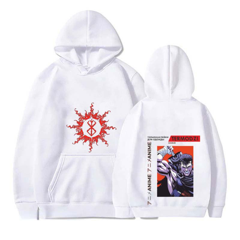 Japan Anime Berserk Guts Harajuku Hoodies Sweatshirt Gothic