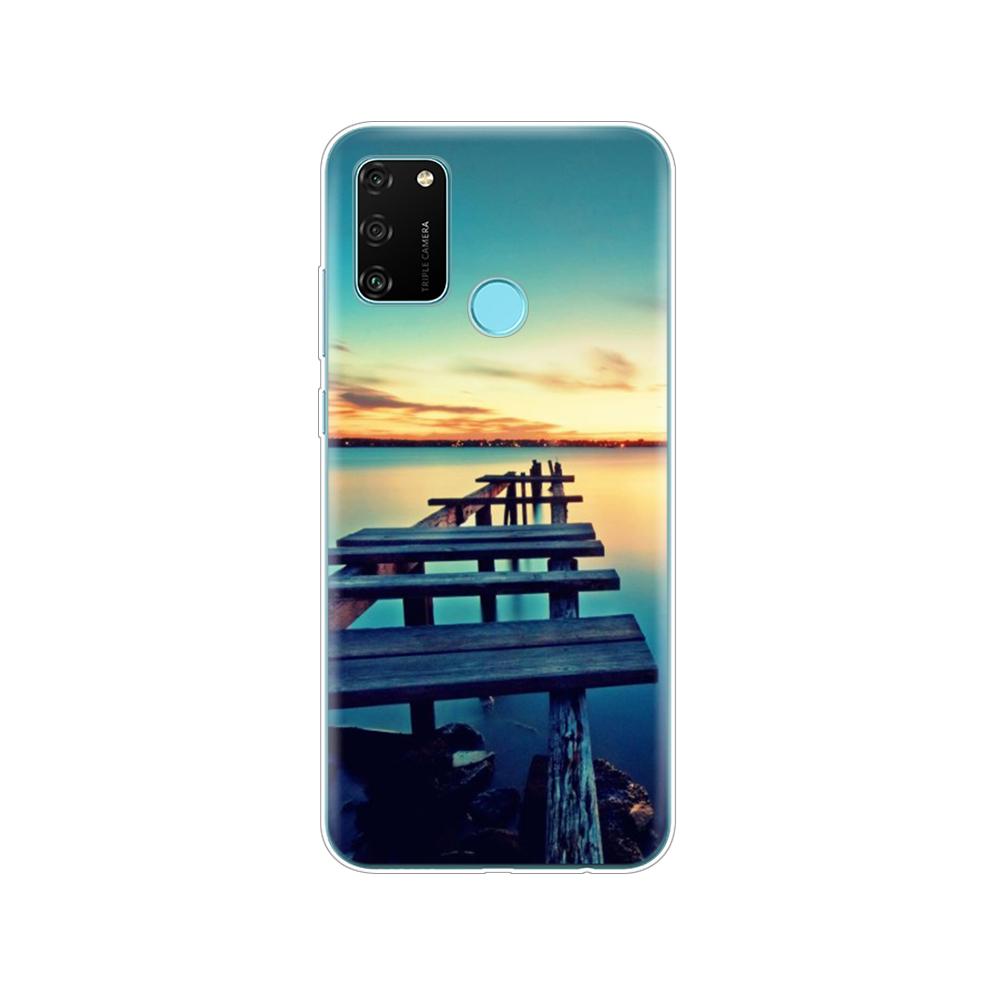 Hülle für HONOR 9A Hülle 6,3 Zoll; Weiche TPU-Silikon-Handyhülle für Huawei Honor 9A 9 A MOA-LX9N Rückseitenschutz Coque Funda Hülle