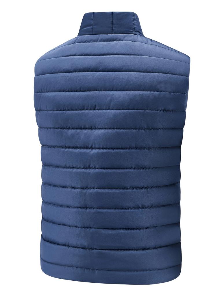 Gilet Casual Homme Jeu Animal Léger Sans Manches Fermeture Éclair Vêtement d'Extérieur Gilet Chaud d'Extérieur avec Poches Blouses de Travail
