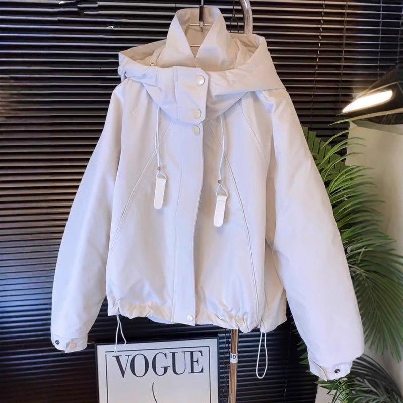 European Short Hooded Windbreaker 2025 - New Arrival, Casual & Versatile Jacket Top with Tag