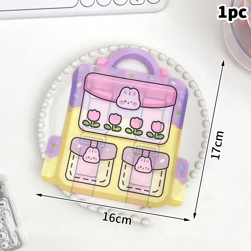 Niedliche Cartoon-Schultaschenform Süßigkeitenverpackungsbeutel Snack-Keks-Aufbewahrungsbeutel Kindertag Geburtstag Verschlussbeutel