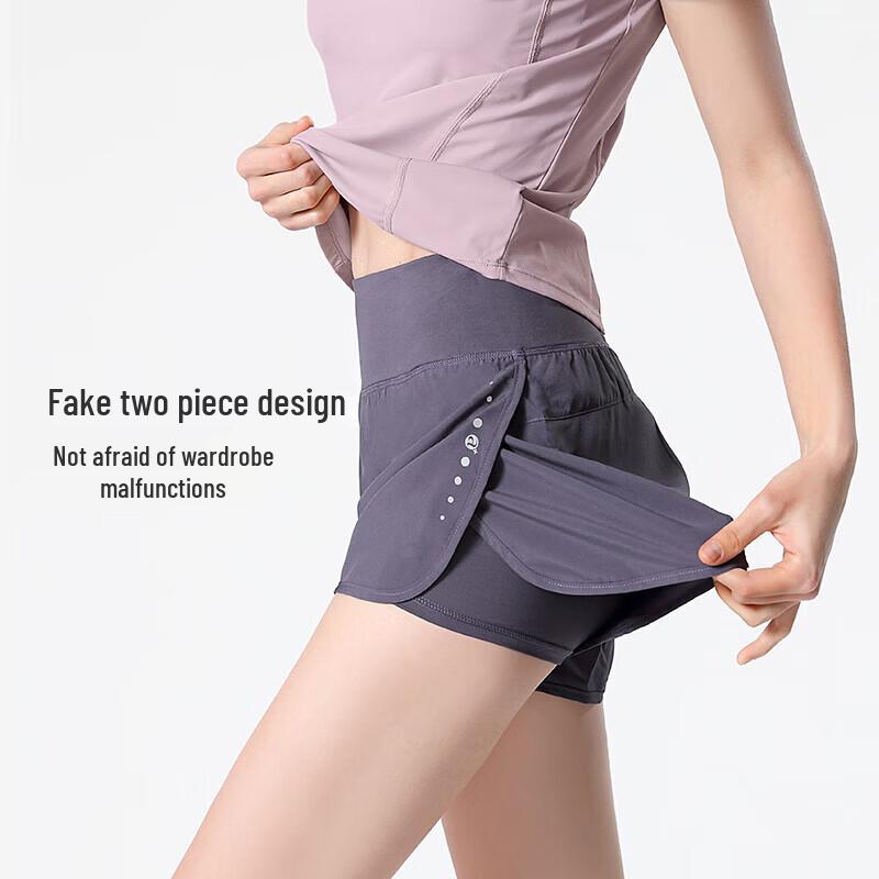 CAMEL Women's Running & Fitness Two-Piece Shorts Set