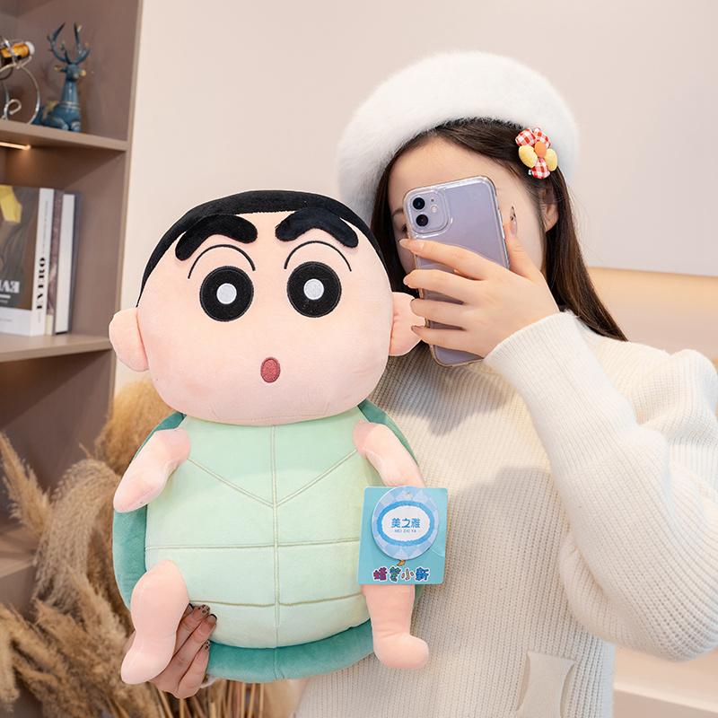 Crayon Shin-chan Plush Toy Cartoon Stuffed Anime Plushies Crayon Shin-chan Turn Into Turtle Penguin Doll Pillow Gifts