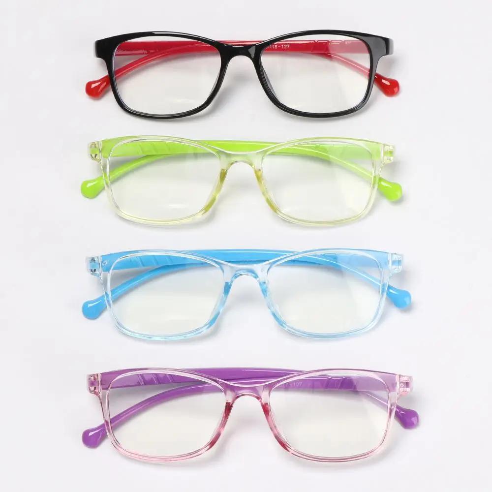 Square Anti-blue Light Kids Glasses Optical Frame Children Boy Girls Computer Transparent Blocking Anti Reflective Eyeglasses