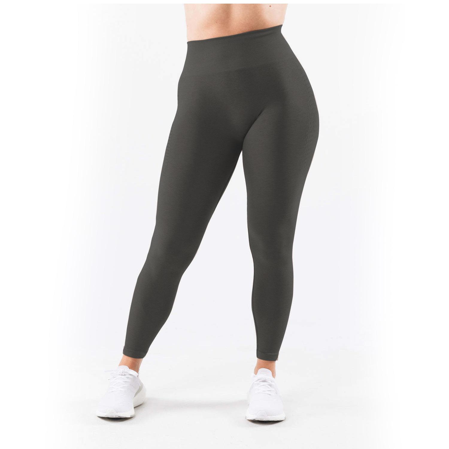 

High Waisted Seamless Yoga Pants, Hip Lifting Yoga Pants, Side Jacquard Super Soft Touch Fitness Pants For Women XL