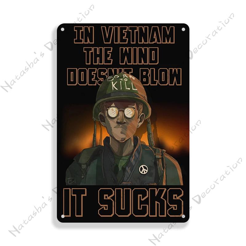 Classic Movie Metal Poster Full Metal Jacket Wall Decor Metal Tin Sign Vintage Wall Plate Retro  Plaque Industrial Decor