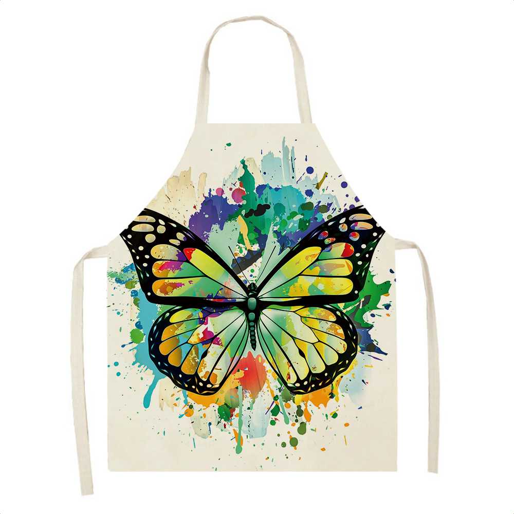 Kreslený motýl Zástěra Pečicí doplňky Ženy Zástěra Kuchyňská Zástěra Kuchyňské doplňky Kavárna Restaurace Restaurace Zástěra