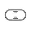 Carbon Fiber Style Rear Water Cup Panel Frame Trim 1x For Hyundai Kona 2024-2025