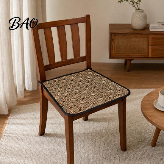 Non-slip Chair Cushion Rattan Seat Cushion, Cooling Pad, Non-Slip Comfortable Pad for Home Office Dinning