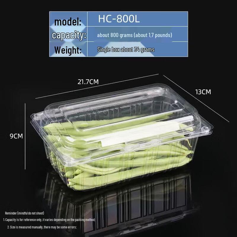 Disposable Plastic Food Packaging Box