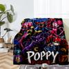 Huggy Wuggy Theme Printed Blanket - Perfect for Couch, Bed, Travel & Outdoor Use | Machine Washable, Cozy & Durable.