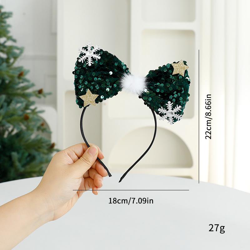 New Christmas Elk Antlers Lambswool Headband for Makeup and Face Washing