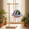 Soft Warm Bird Hanging Bed Hand Woven Windproof Thickened Bird Cage Nest for Small Parrots Cockatiel Winter Pet Supplies