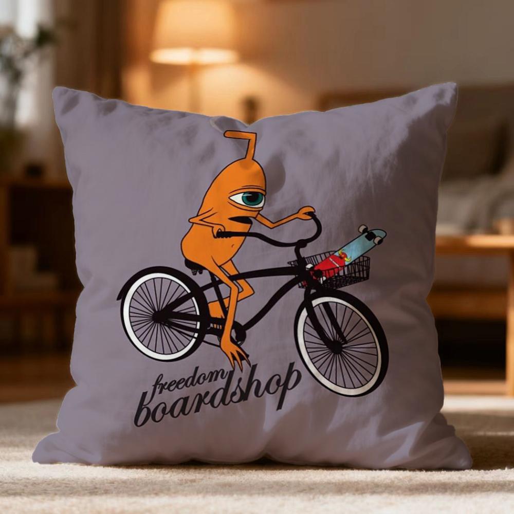 Fashion TToy Machineer Cushion Cover Soft Washable Pillow Case Multi-Scene for Couch Bed Travel Office Use