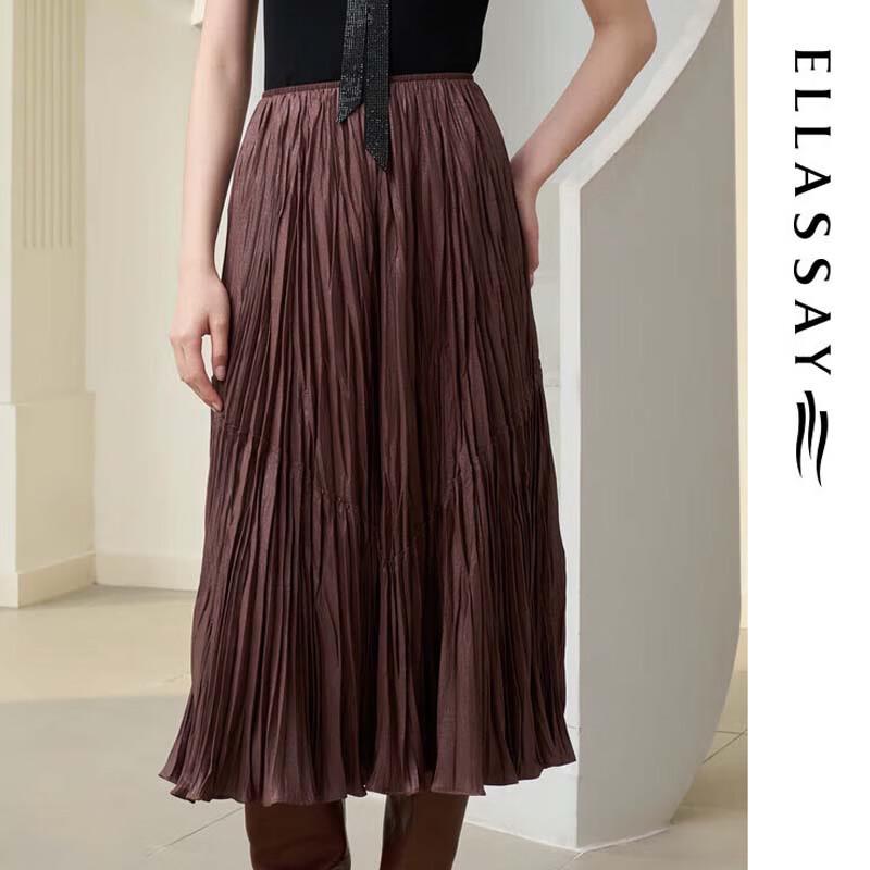 

ELLASSAY Retro High-Waist Mid-Length Skirt S