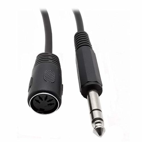 Rosebe 5-Pin MIDI DIN To 5-Pin Female Cable for MIDI Keyboards, XLR Microphone Cable, Rosebe DIN To Dual 6.35mm Male Microphone Cable, 30cm
