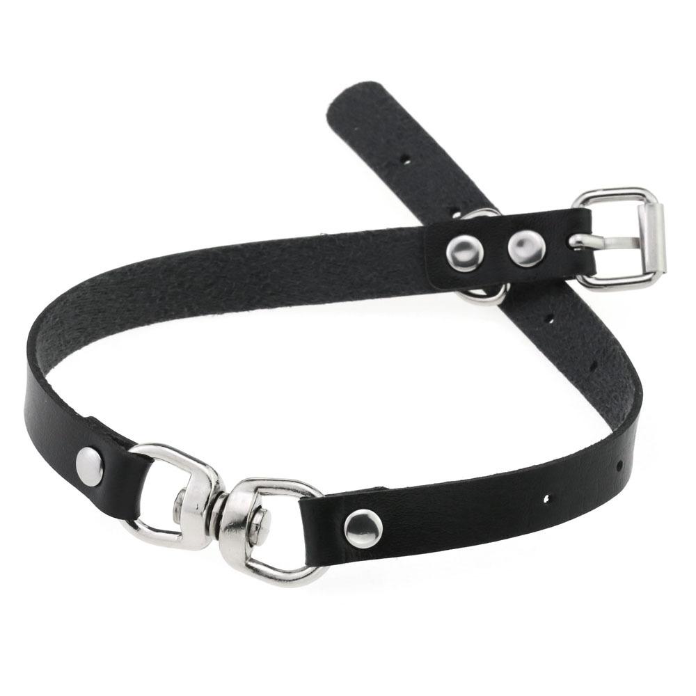 Novelty Cosplay Unique Choker Collar For Women Girls Necklace Metal Leather Chocker Goth Anime Role play Gift Jewelry Accessorie