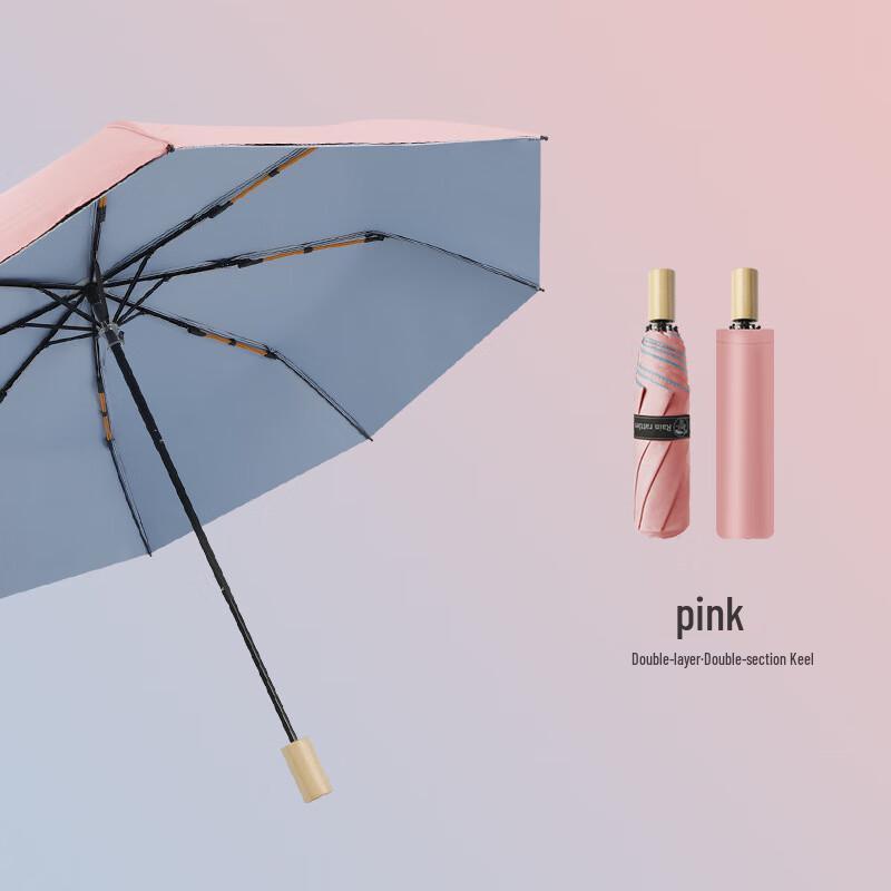 PULIANZHEN 16-Rib Manual Double-Layer Folding Umbrella