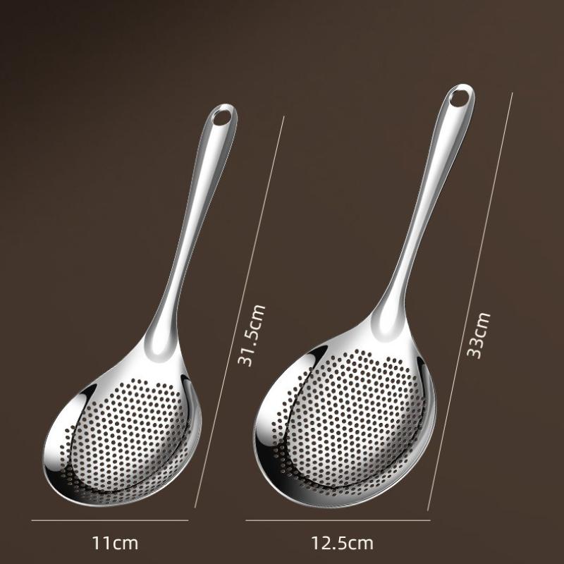BEPAN 1PC Colander Household Kitchen Stainless Steel Filter Spoon Hotel Fried Large Colander Hot Pot Table Tools Strainers