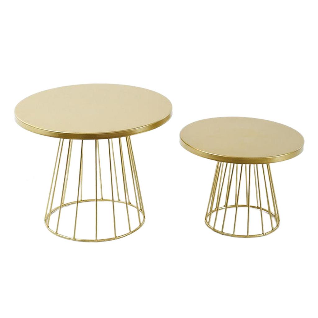 2 Packs Gold Iron Cake Stand, Round Shaped Cupcake Stands, Wedding Birthday