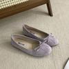 Fashion Footwear Round Toe  Women Ballet Flats Dance Shoes Luxury Female Shallow Fashion Butterfly-Knot Slip On Ladies Flats Shoes
