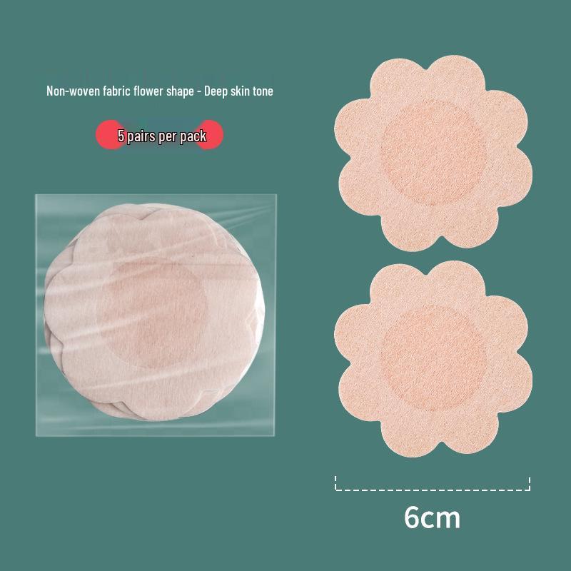 Ultra-Thin Seamless Invisible Non-Woven Disposable Nipple Covers - Breathable Stickers to Prevent Wardrobe Malfunction