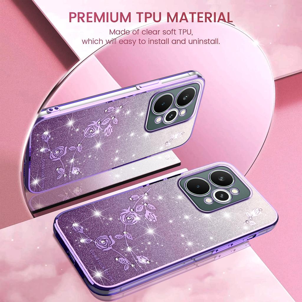 For Realme 15 Pro 5G Case Flower TPU Flexible Gradient Phone Cover