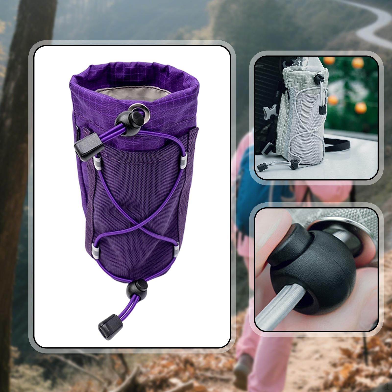 

Outdoor Water Bottle Holder for Backpack Shoulder Strap Accessory Lightweight фіолетовий