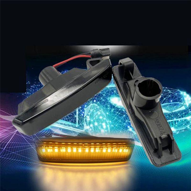 Powerful For BMW 5 Series E39 525I 1997-2003 Flowing Water Lamp LED Side Marker Car Lights Reflector Turn Signal Lights BM257010